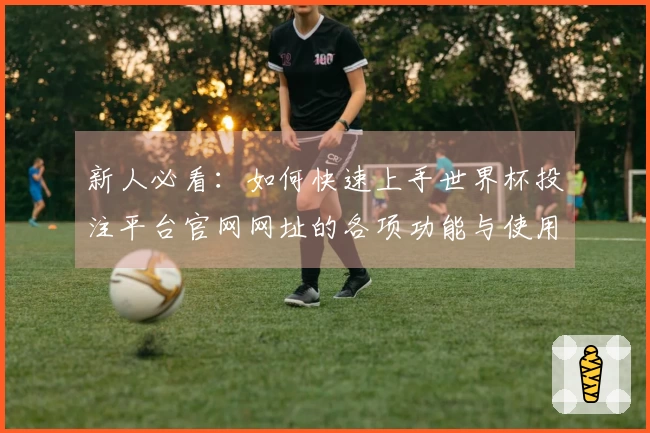 新人必看：如何快速上手世界杯投注平台官网网址的各项功能与使用体验